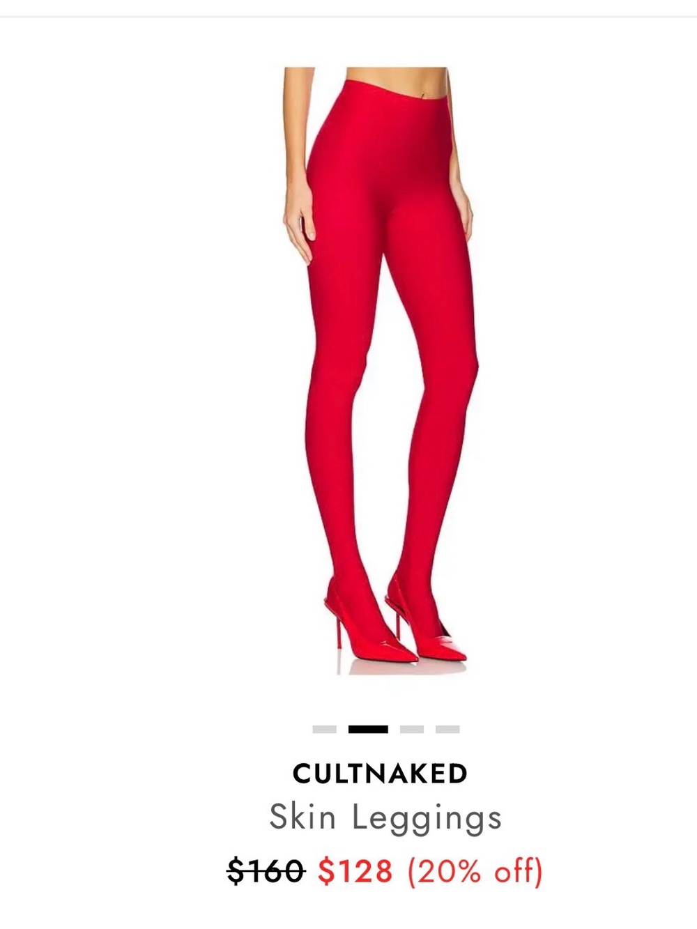 CULTNAKED Bold Red High-Rise Leggings